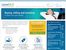 Tablet Screenshot of loanmls.com